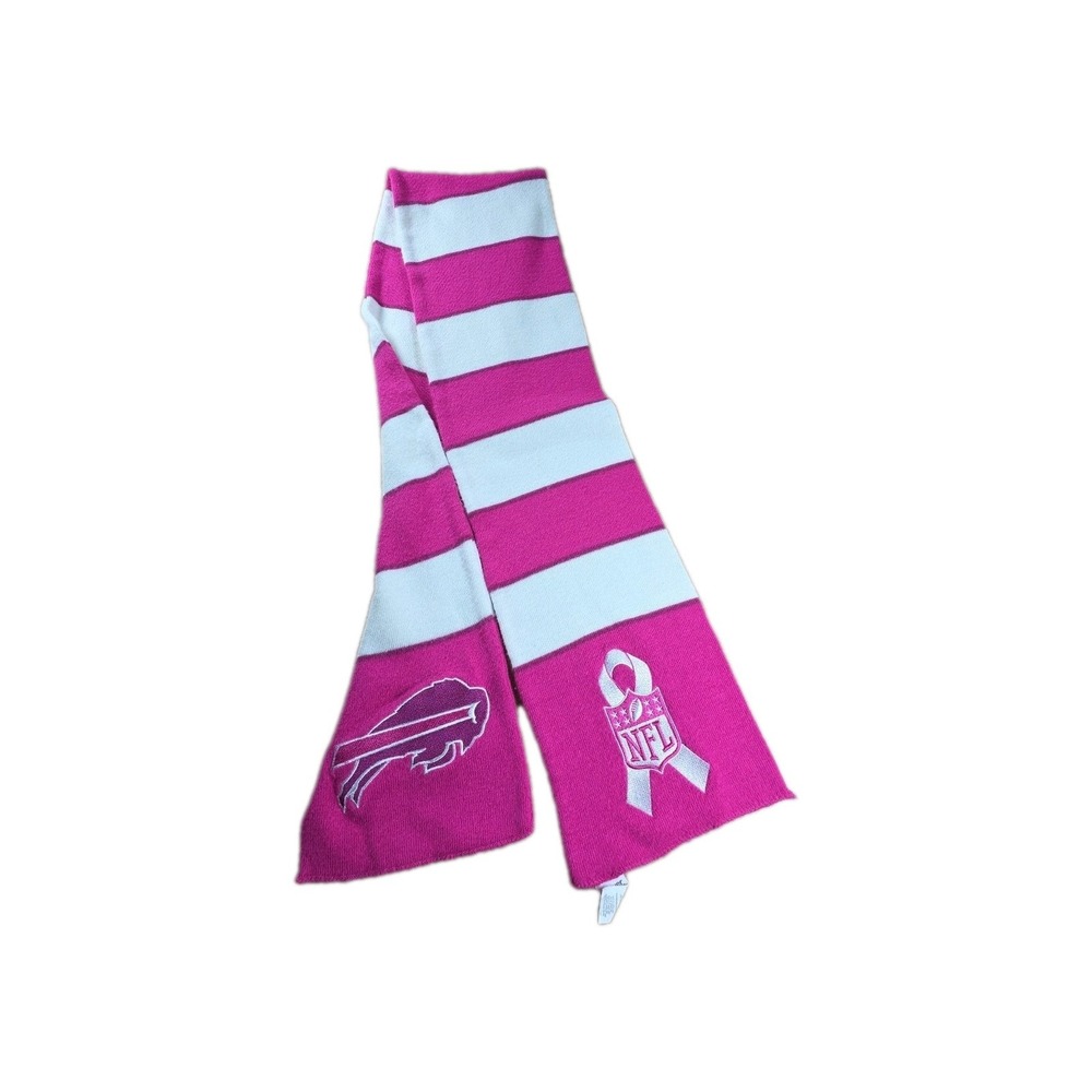 Forever Collection NFL Buffalo BILLS Breast Cancer Awareness Knit Scarf